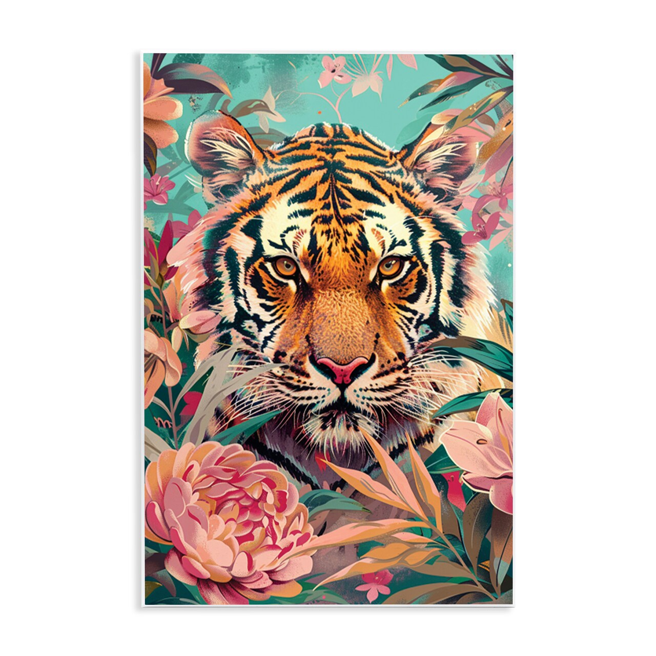 Stupell Industries Fierce Tiger In Waiting Wall Plaque Design by LSR Design Studio